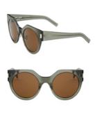 Saint Laurent Slim 52mm Round Sunglasses