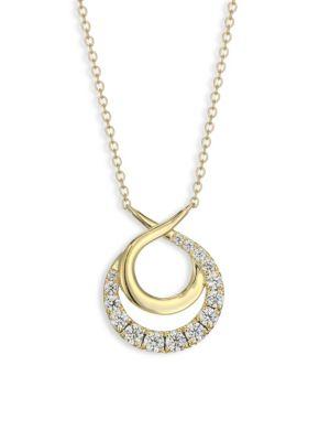 Hearts On Fire Optima Diamond, Crystal & 18k Yellow Gold Circle Necklace