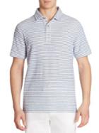 Saks Fifth Avenue Collection Terry Striped Polo