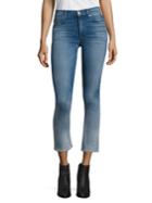 Hudson Harper Ombre High-rise Cropped Flared Jeans
