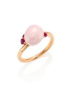 Pomellato Rubies, 18k Rose Gold & Ceramic Ring