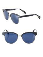 Oliver Peoples Shaelie 55mm Round Mirrored Sunglasses