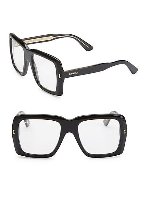 Gucci 53mm Unisex Square Acetate Sunglasses