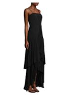 Laundry By Shelli Segal Tiered Pleated Gown