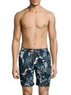 Onia Charles Pineapple-print Swim Shorts