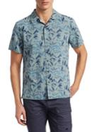 Madison Supply Woven Floral Short-sleeve Cotton Button-down Shirt