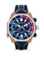 Brera Orologi Pro Diver Rose Goldtone Stainless Steel & Rubber Strap Watch