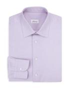 Brioni Classic-fit Herringbone Cotton Dress Shirt