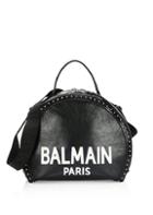 Balmain Leather Logo Drum Shoulder Bag