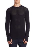 Diesel Black Gold Perforated Front Sweater