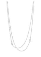 Renee Lewis 18k White Gold & Antique Diamond Two Tier Chain Necklace