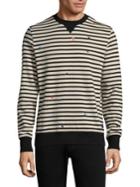 Paul Smith Splatter-print Stripe Cotton Sweater