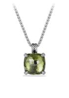 David Yurman Chatelaine? Pendant Necklace With Green Orchid And Diamonds