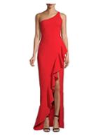 Likely Marielle One-shoulder Column Gown