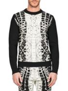 Balmain Devore Crocodile Motif Print Sweater