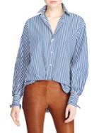 Polo Ralph Lauren Striped Cotton Boyfriend Button-down Shirt