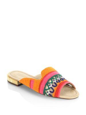 Schutz Alexane Embroidered Sandals