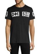 Diesel Logo Cotton Crewneck Tee