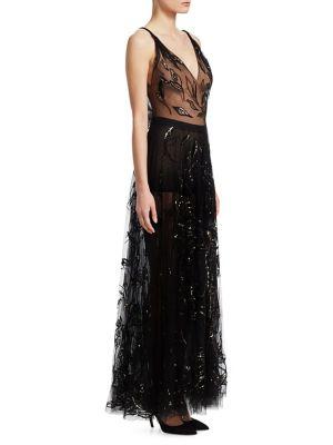 Dior Sequin Wave Embroidered Gown