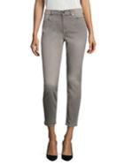 Jen7 By 7 For All Mankind Sateen Cropped Skinny Jeans