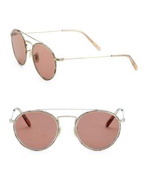 Oliver Peoples Ellice 50mm Round Sunglasses