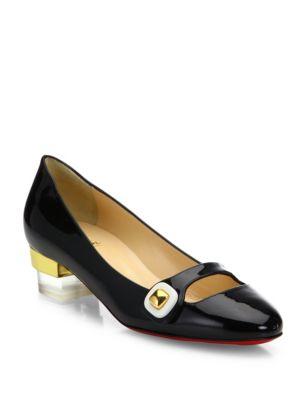 Christian Louboutin Bibababy Patent Leather Mary Jane Pumps