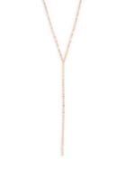 Lana Jewelry Long Nude 14k Rose Gold Lariat Necklace
