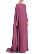 Valentino Silk Long Sleeve Gown