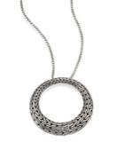 John Hardy Classic Chain Sterling Silver Graduated Pendant Necklace