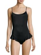 Milly Bondi Ruffle One-piece Swimsuit