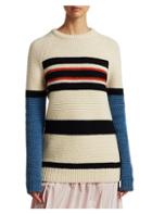 Calvin Klein 205w39nyc Textured Stripe Wool Sweater