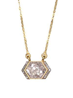 Shana Gulati Neora 18k Gold, Diamond & Vermeil Pendant Necklace