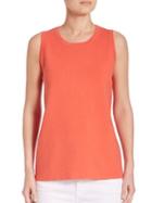 Saks Fifth Avenue Collection Open Stitch Back Tank