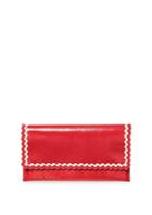 Loeffler Randall Tiered Ric Rac Leather Everything Wallet