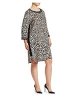 Marina Rinaldi, Plus Size Marina Sport Damasco Leopard Print Tunic Dress