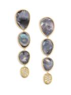 Marco Bicego Black Mother Of Pearl & Diamond Lunaria Earrings