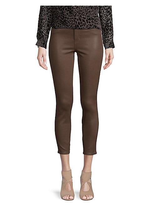 L'agence Margot High-rise Coated Skinny Jeans