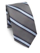 Saks Fifth Avenue Collection Dotted Striped Silk Tie