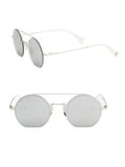 Fendi 48mm Flat Round Sunglasses