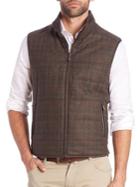 Corneliani Plaid Wool & Cashmere Vest