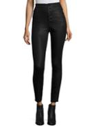 J Brand Natasha Sky High-rise Coated Skinny Jeans/fearless