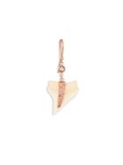 Jacquie Aiche Shark Tooth Diamond & 14k Rose Gold Single Earring