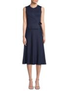 Yigal Azrouel Wrap-front Pleated Dress