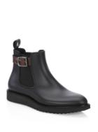 Saks Fifth Avenue Collection Buckle Rubber Chelsea Boots