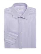 Brioni Regular-fit Stripe Cotton Dress Shirt