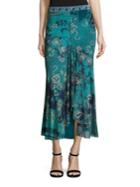Fuzzi Batik Floral Maxi Skirt
