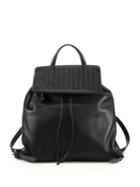 Bottega Veneta Smooth & Intrecciato Leather Backpack