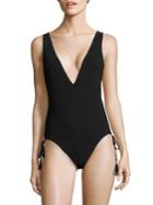 Zimmermann Divinity One-piece Laced Side Swimsuit
