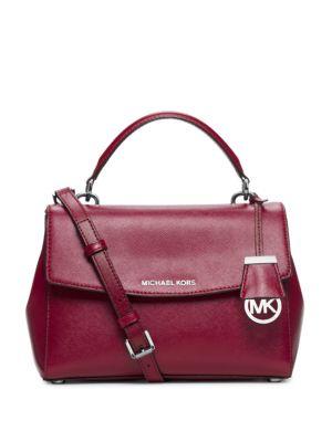 Michael Michael Kors Ava Small Patent Saffiano Leather Satchel