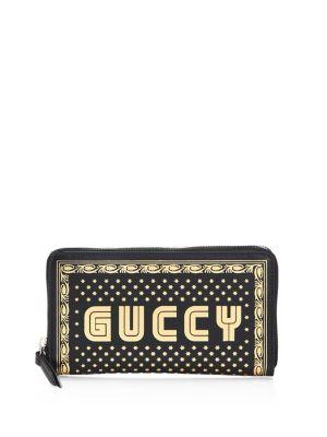 Gucci Moon Corn Leather Zip Wallet